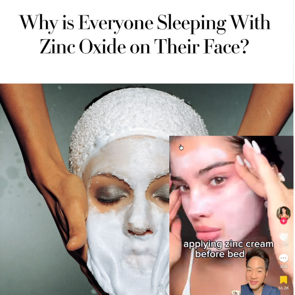 Zinc Oxide on Your Face Overnight: The Viral Trend That’s Actually Onto Something